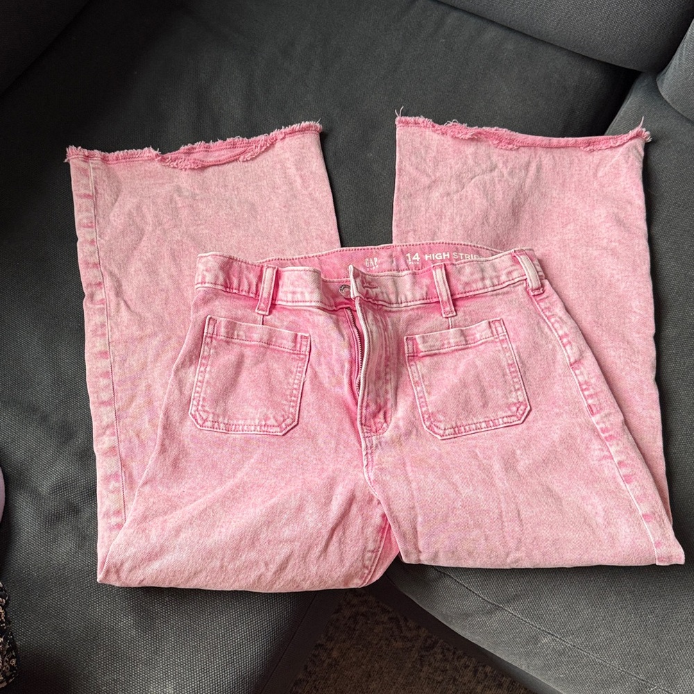 GAP Pink Denim High Waist Jeans